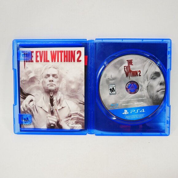 The Evil Within 2 PS4 Game Complete w/ case Bethesda TESTED - Picture 2 of 3